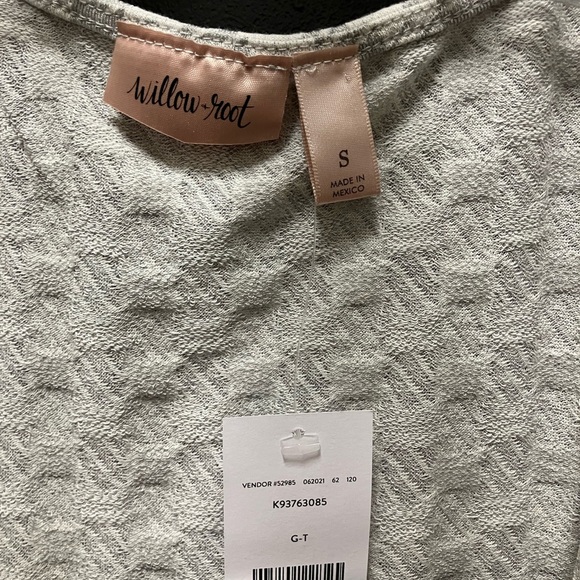 Cream Ruched Tie Front Blouse - Picture 2 of 3